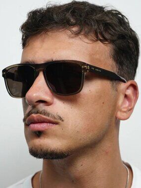Gucci Brown Transparent Frame Sunglasses